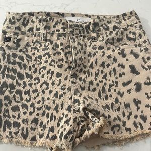 Cheetah print shorts